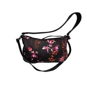 A New Day Black Floral Print‎ Shoulder Bag Purse Small Bag